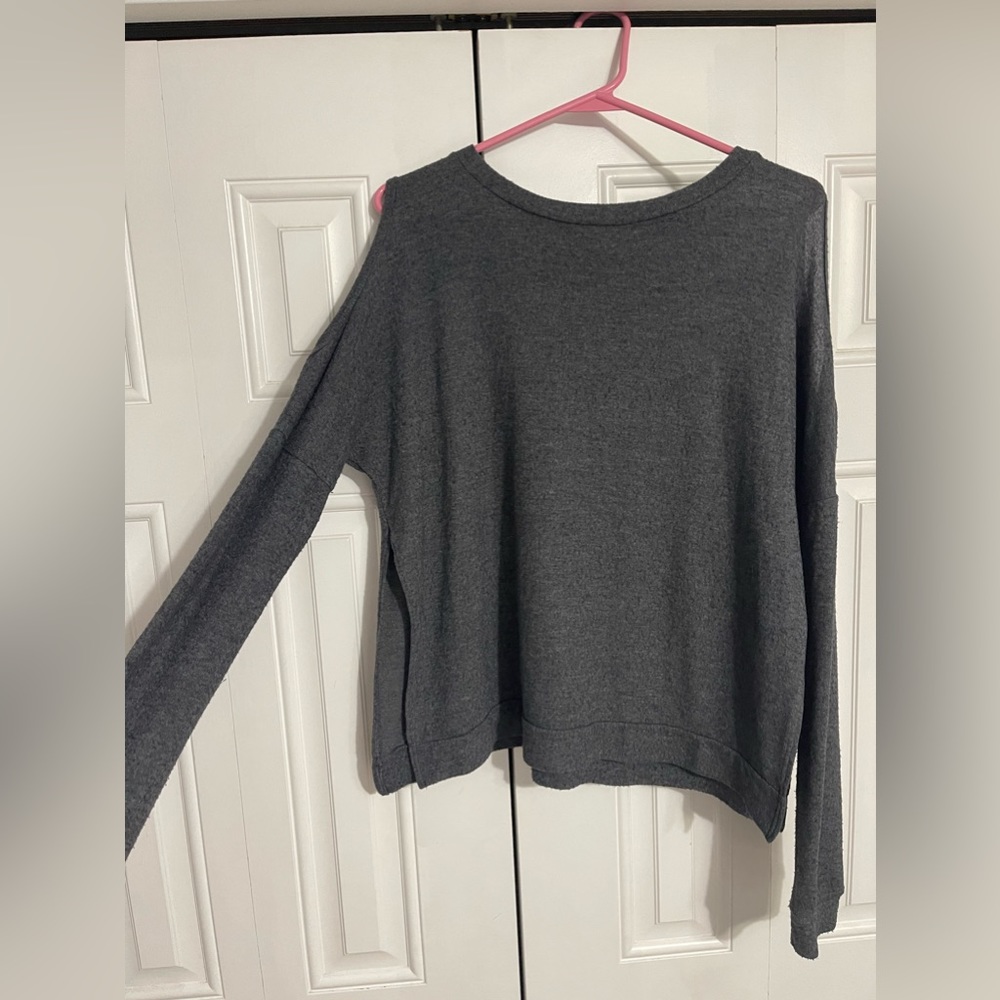 Womens cute gray fall long sleeve